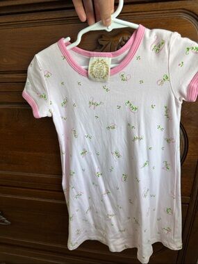 Tbbc Pink Floral-Accent Girls' Short Sleeve Polly play Dress